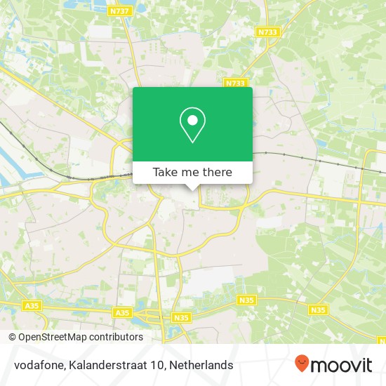 vodafone, Kalanderstraat 10 kaart