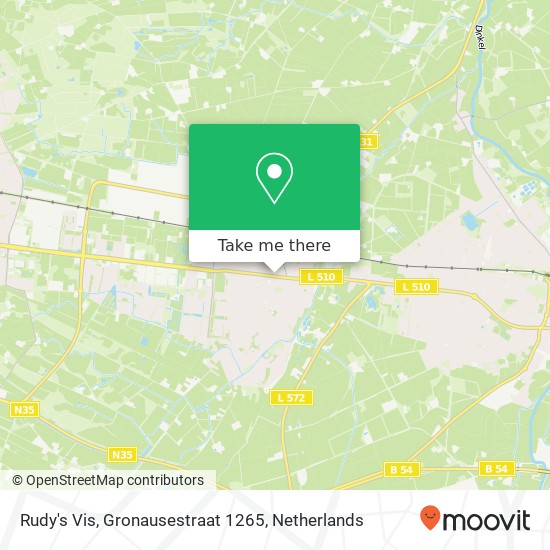 Rudy's Vis, Gronausestraat 1265 kaart