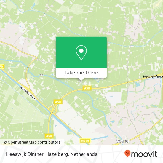 Heeswijk Dinther, Hazelberg kaart