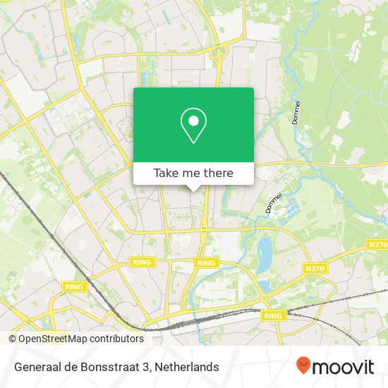 Generaal de Bonsstraat 3, 5623 HV Eindhoven kaart