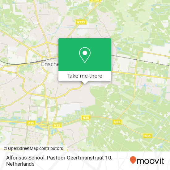 Alfonsus-School, Pastoor Geertmanstraat 10 kaart