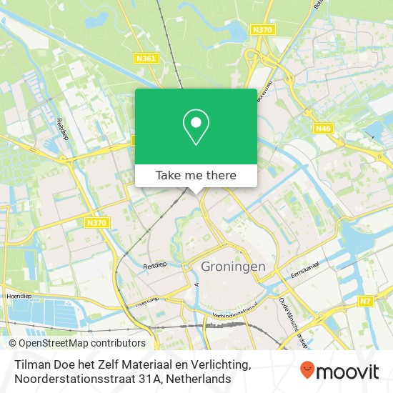 Tilman Doe het Zelf Materiaal en Verlichting, Noorderstationsstraat 31A kaart