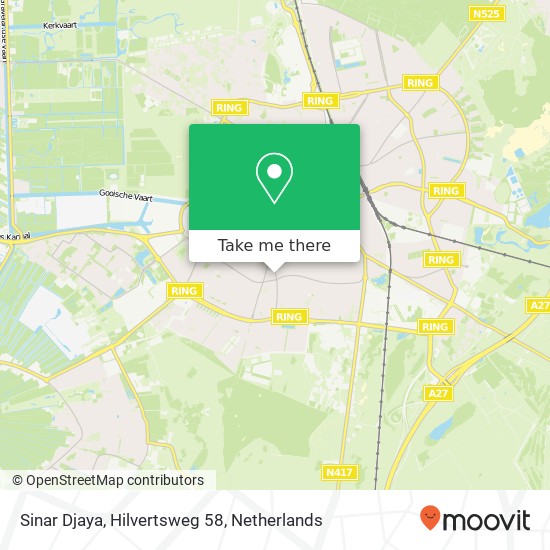 Sinar Djaya, Hilvertsweg 58 kaart