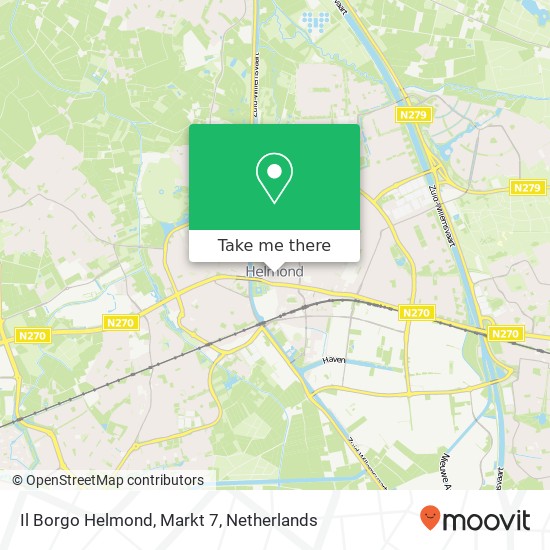 Il Borgo Helmond, Markt 7 kaart