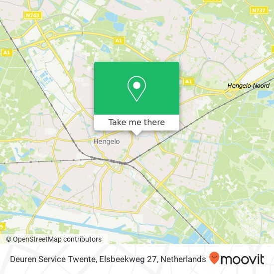 Deuren Service Twente, Elsbeekweg 27 kaart