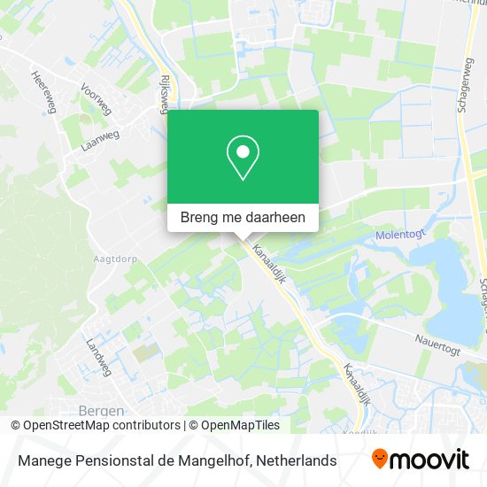 Manege Pensionstal de Mangelhof kaart