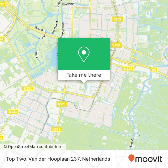 Top Two, Van der Hooplaan 237 kaart