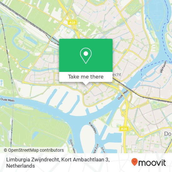 Limburgia Zwijndrecht, Kort Ambachtlaan 3 kaart