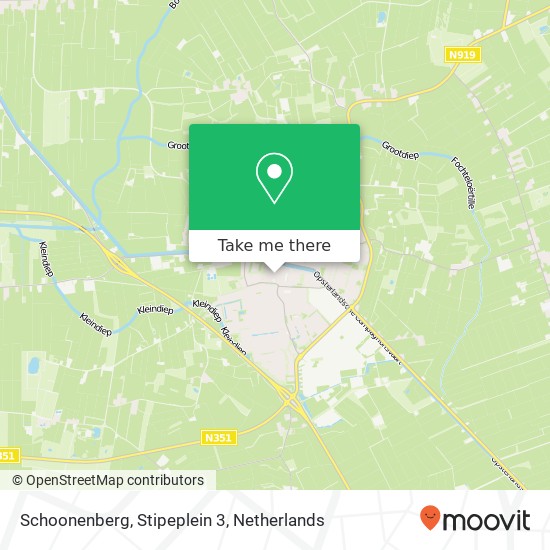 Schoonenberg, Stipeplein 3 kaart