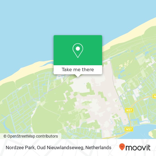 Nordzee Park, Oud Nieuwlandseweg kaart