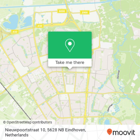 Nieuwpoortstraat 10, 5628 NB Eindhoven kaart