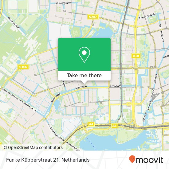 Funke Küpperstraat 21, 1068 KL Amsterdam kaart