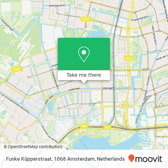 Funke Küpperstraat, 1068 Amsterdam kaart