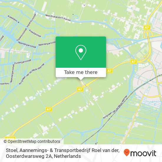 Stoel, Aannemings- & Transportbedrijf Roel van der, Oosterdwarsweg 2A kaart