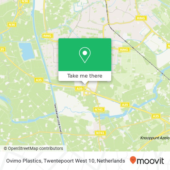 Ovimo Plastics, Twentepoort West 10 kaart