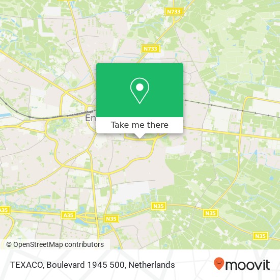 TEXACO, Boulevard 1945 500 kaart