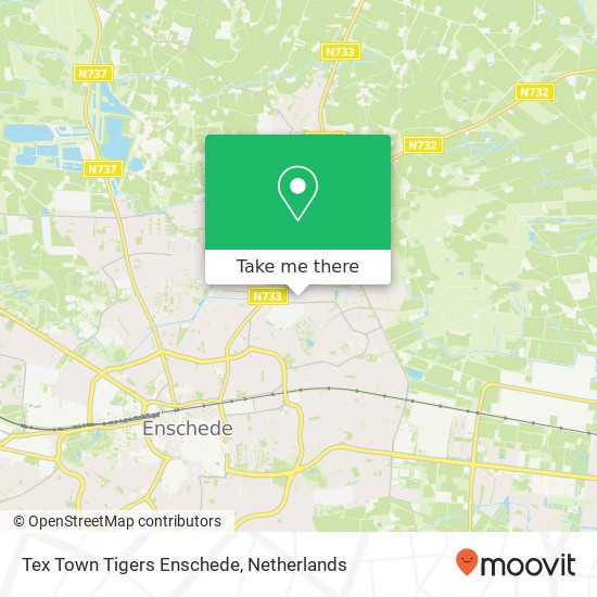 Tex Town Tigers Enschede, Kotkampweg 119 kaart