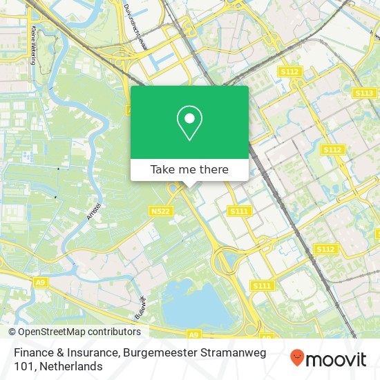 Finance & Insurance, Burgemeester Stramanweg 101 kaart