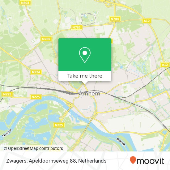 Zwagers, Apeldoornseweg 88 kaart
