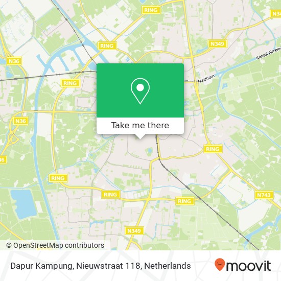 Dapur Kampung, Nieuwstraat 118 kaart