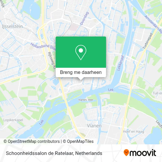 Schoonheidssalon de Ratelaar kaart