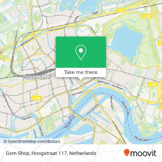 Gsm-Shop, Hoogstraat 117 kaart