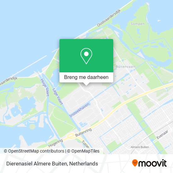 Dierenasiel Almere Buiten kaart