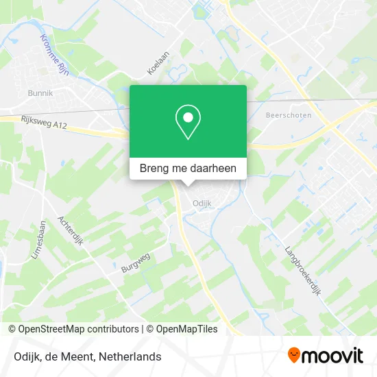 Odijk, de Meent kaart