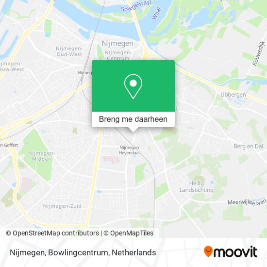 Nijmegen, Bowlingcentrum kaart