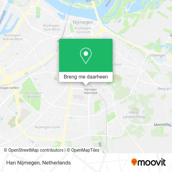 Han Nijmegen kaart