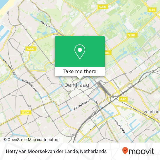 Hetty van Moorsel-van der Lande, Hoge Nieuwstraat 34D kaart