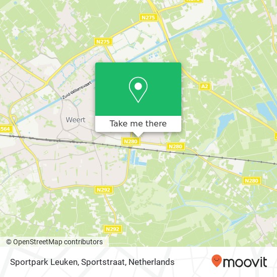 Sportpark Leuken, Sportstraat kaart