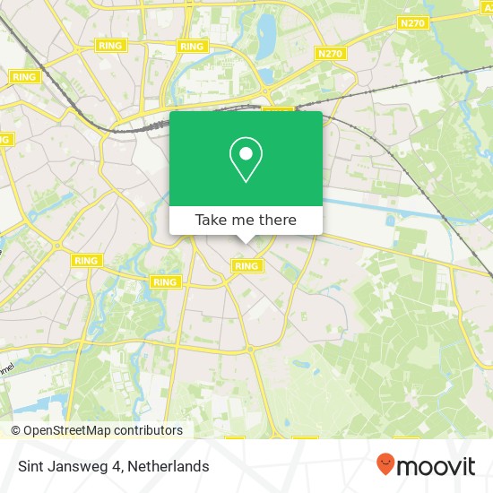 Sint Jansweg 4, 5614 ES Eindhoven kaart