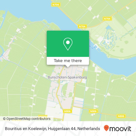 Bouritius en Koelewijn, Huijgenlaan 44 kaart