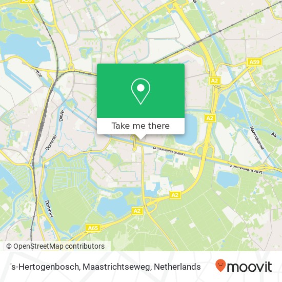 's-Hertogenbosch, Maastrichtseweg kaart