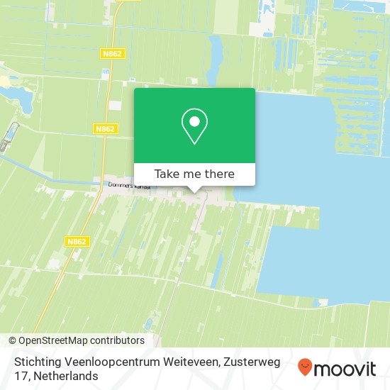 Stichting Veenloopcentrum Weiteveen, Zusterweg 17 kaart