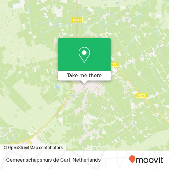 Gemeenschapshuis de Garf kaart