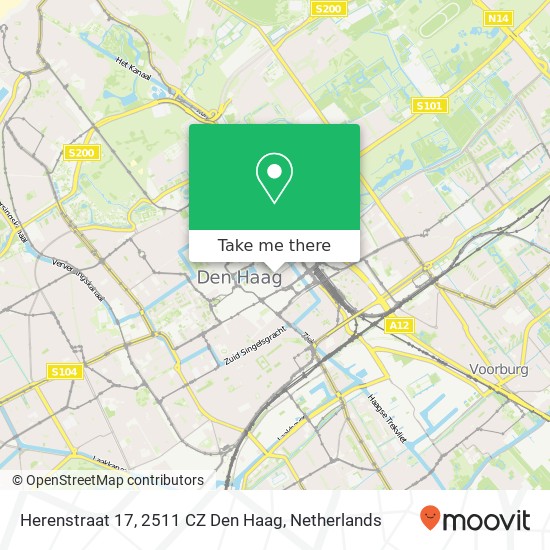 Herenstraat 17, 2511 CZ Den Haag kaart