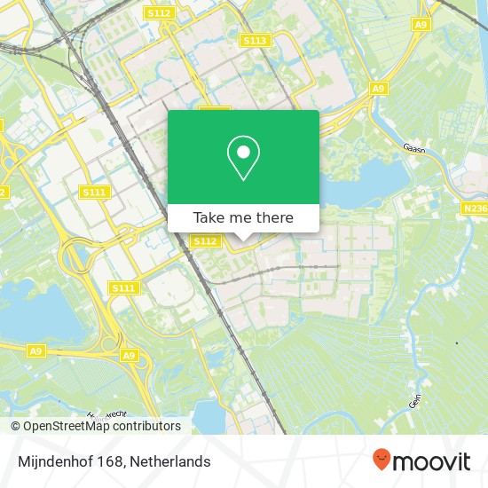 Mijndenhof 168, 1106 GV Amsterdam kaart