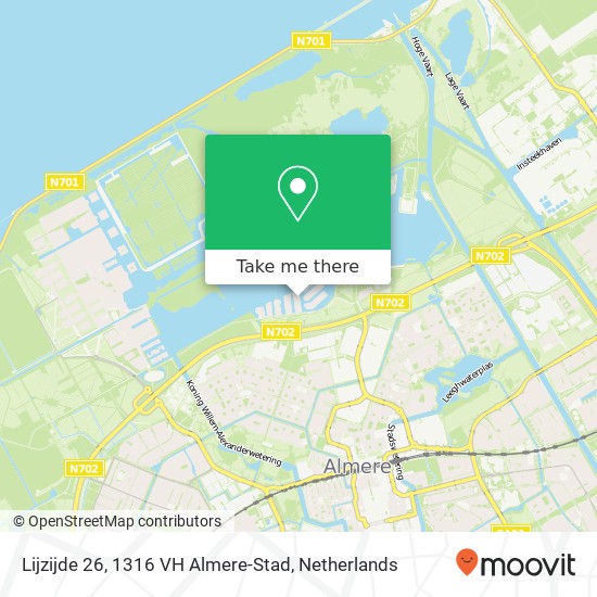 Lijzijde 26, 1316 VH Almere-Stad kaart