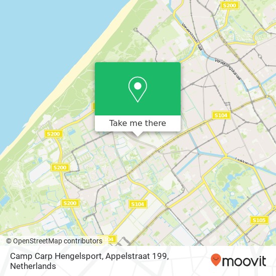 Camp Carp Hengelsport, Appelstraat 199 kaart