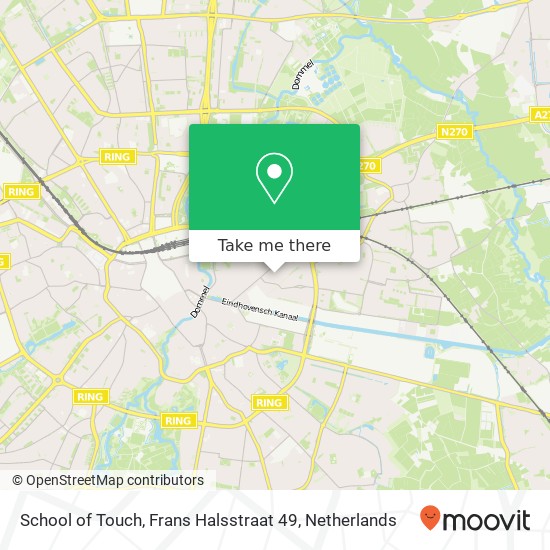 School of Touch, Frans Halsstraat 49 kaart