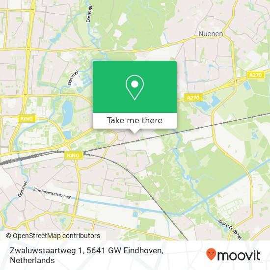 Zwaluwstaartweg 1, 5641 GW Eindhoven kaart