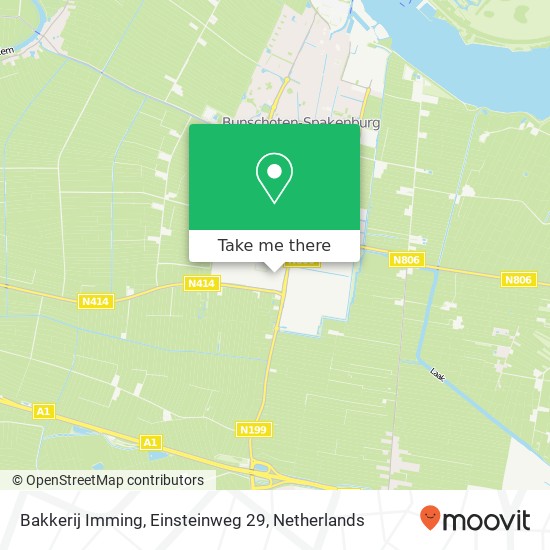 Bakkerij Imming, Einsteinweg 29 kaart