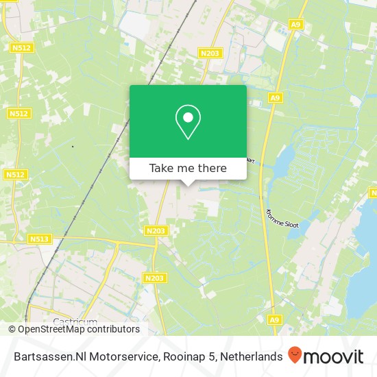 Bartsassen.Nl Motorservice, Rooinap 5 kaart