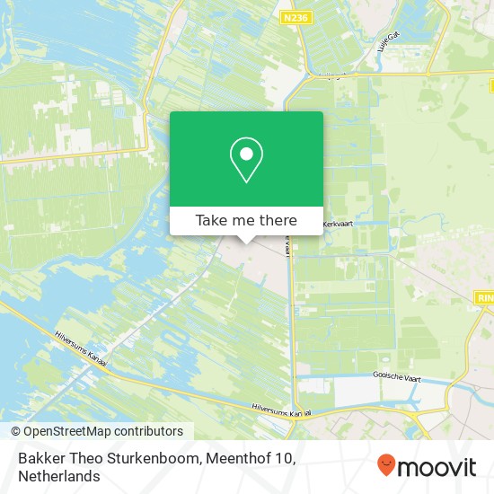 Bakker Theo Sturkenboom, Meenthof 10 kaart