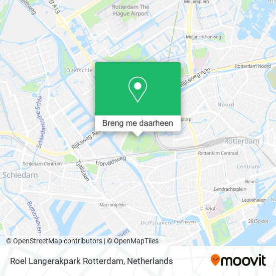 Roel Langerakpark Rotterdam kaart