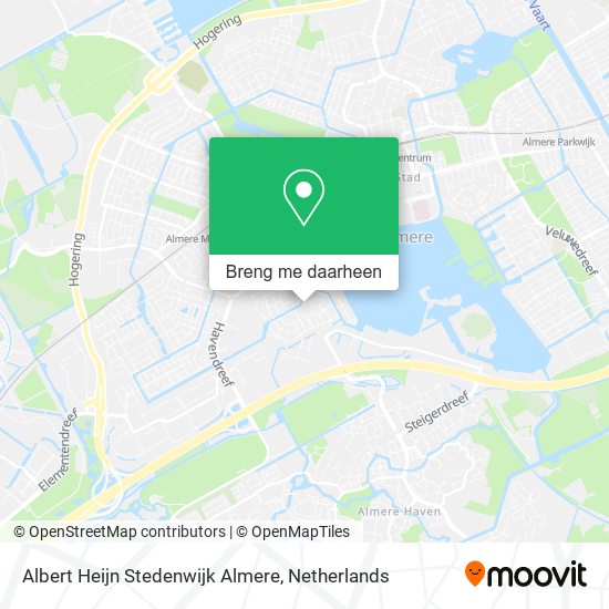 Albert Heijn Stedenwijk Almere kaart