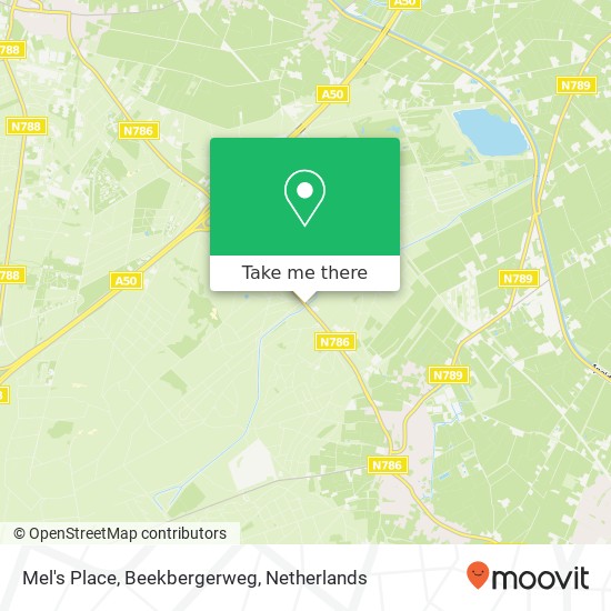 Mel's Place, Beekbergerweg kaart