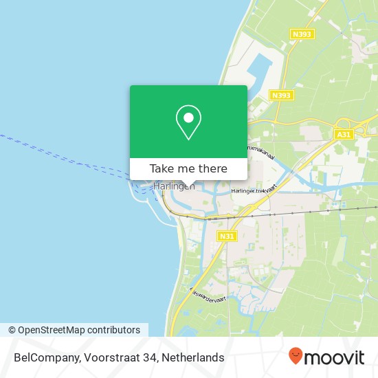 BelCompany, Voorstraat 34 kaart